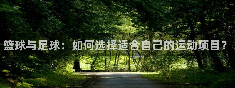 三亿体育登录：篮球与足球：如何选择适合自己的运动项目？