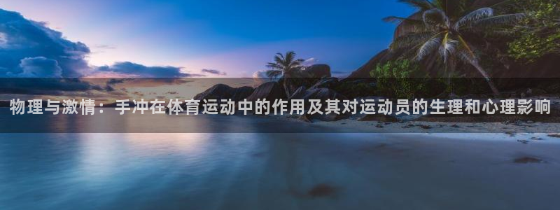 三亿体育网页版：物理与激情：手冲在体育运动中的作用及其对运动员的生理和心理影响